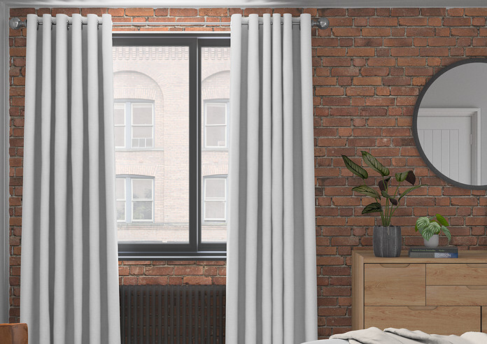 Faux Silk, White - Made to Measure Curtains - Image 3
